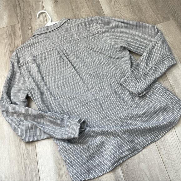 Marine Layer Shirt classic selvage long sleeve button up mens Blue medium preppy - Picture 4 of 8